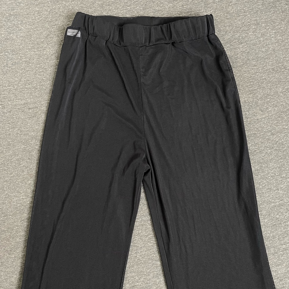 Black see through cover up pants